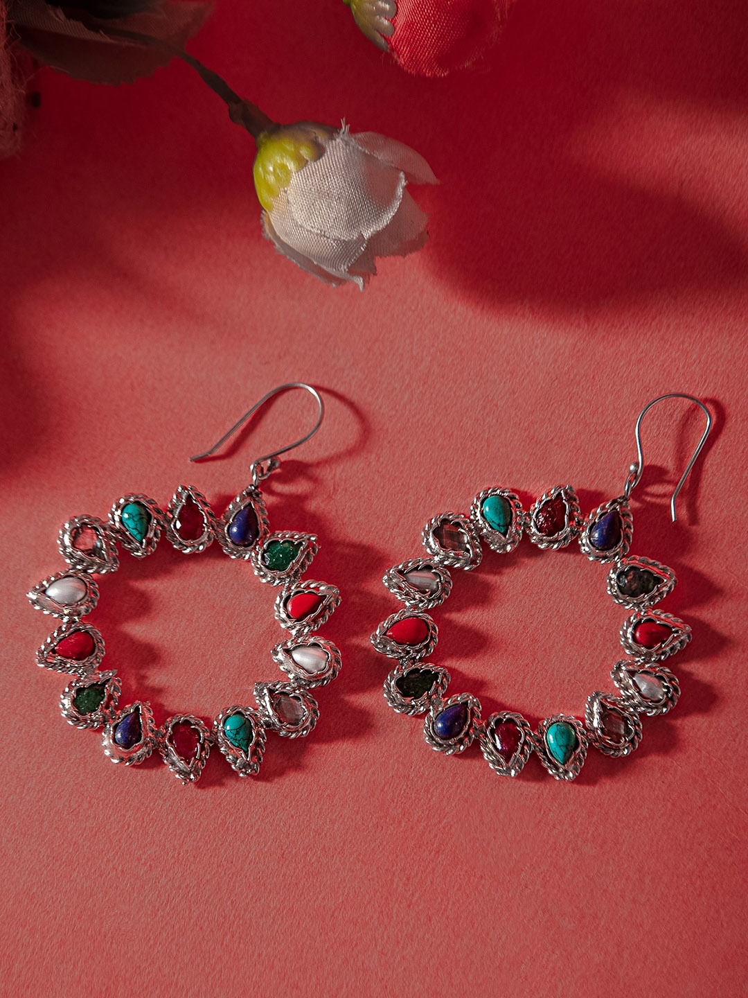 

Neeta Boochra 925 Sterling Silver Contemporary Drop Earrings