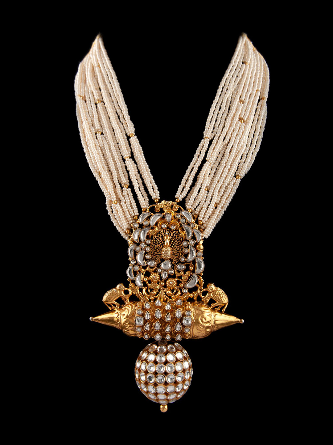 

Neeta Boochra Gold-Plated Beaded Necklace