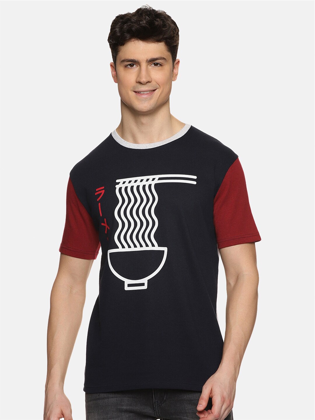 

UrGear Graphic Printed Pure Cotton T-Shirt, Black
