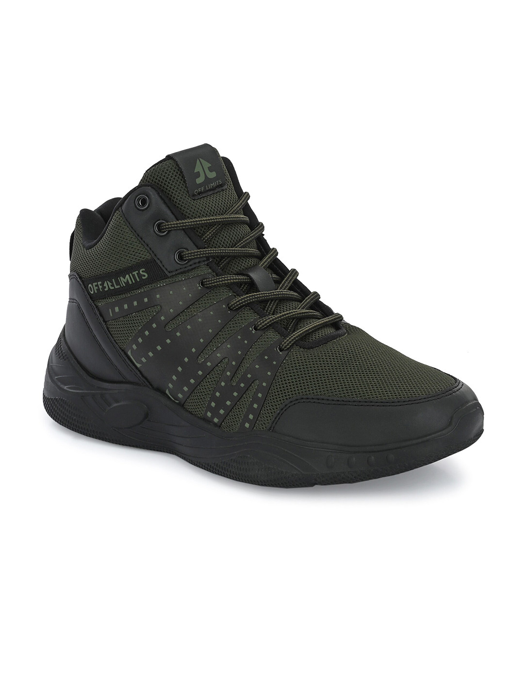 

OFF LIMITS Men Lightweight Shock Absorption Mesh Trekking Shoes, Olive