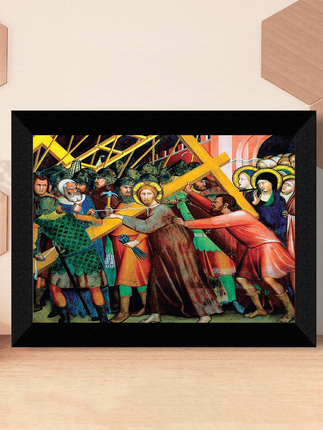 

SAF Yellow & Green Lord Traditional Painting Framed UV Coating Wall Art
