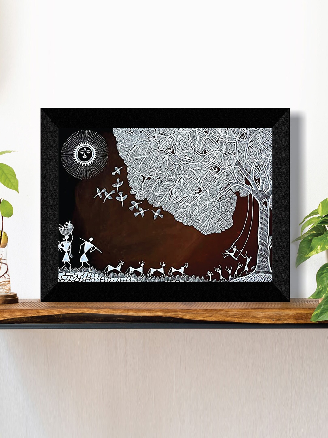 

SAF Black & Brown Painting Wall Art