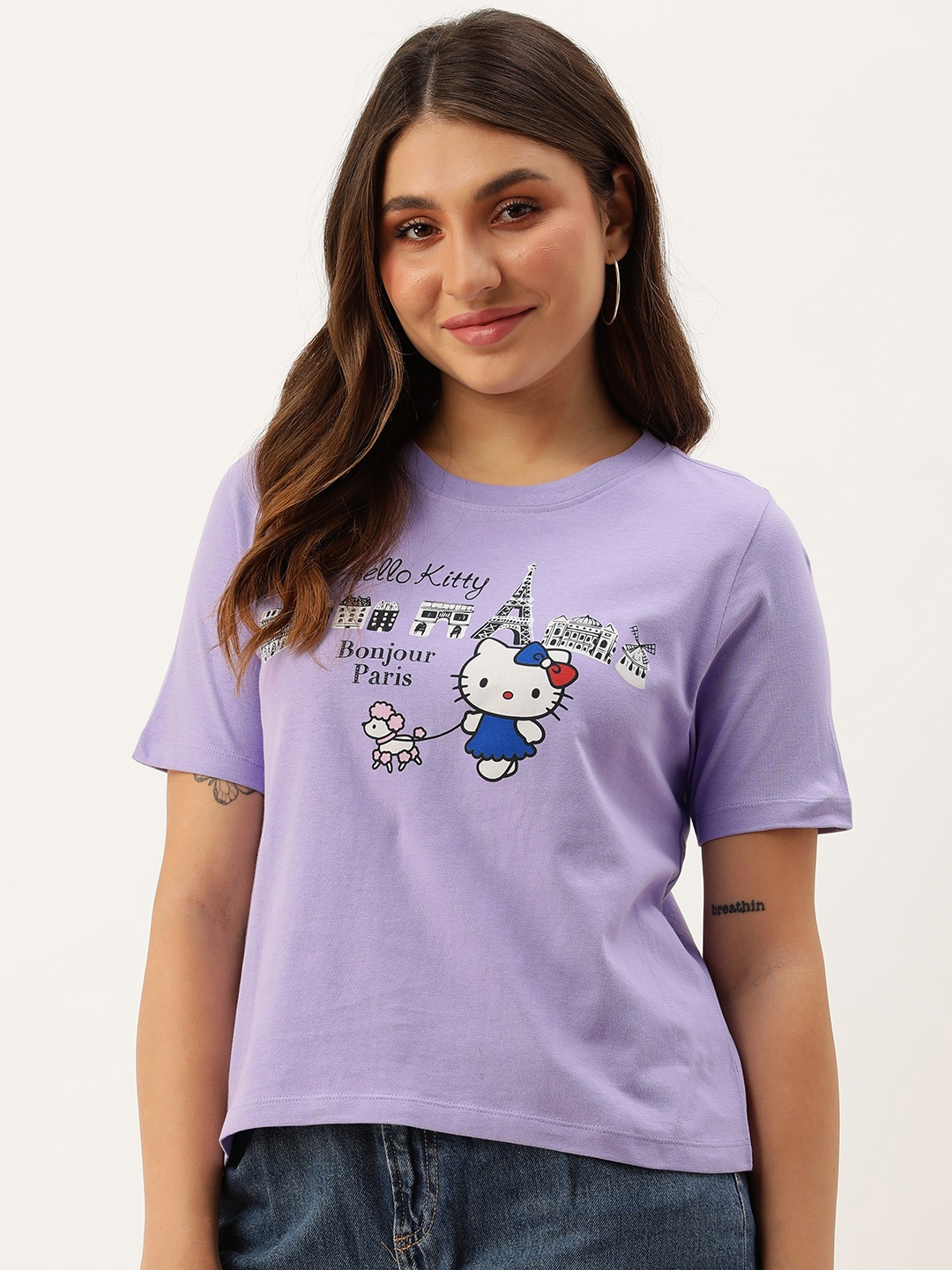 

Hello Kitty Hello Kitty Printed T-shirt, Violet