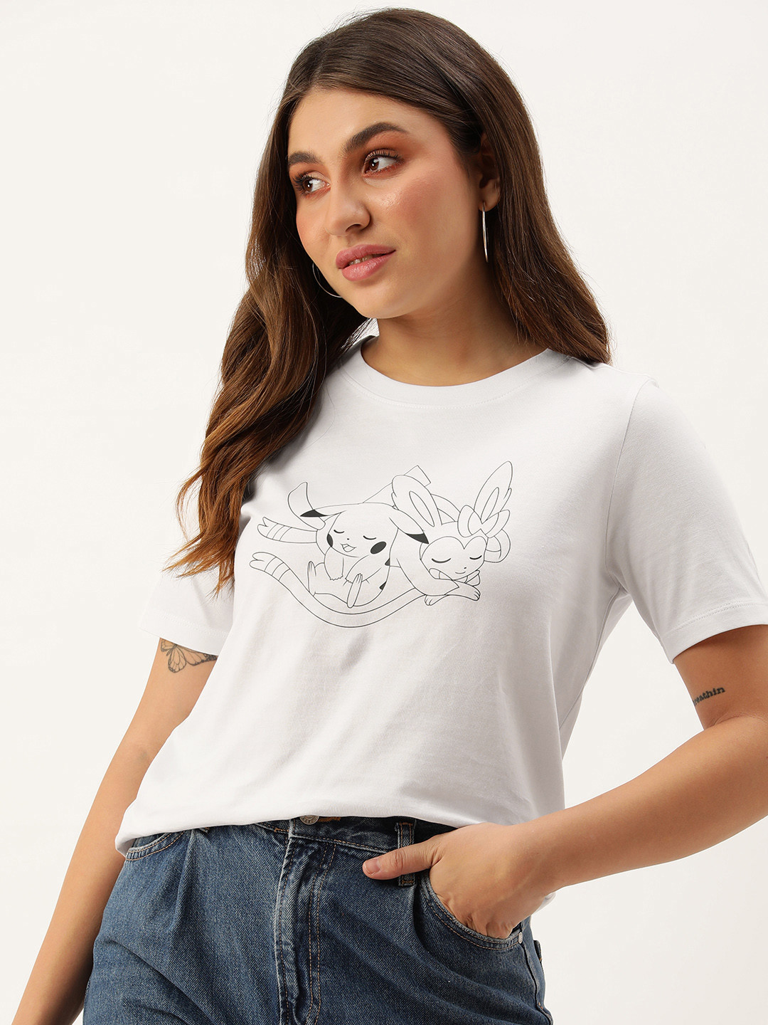 

Pokemon Pokemon Printed T-shirt, White