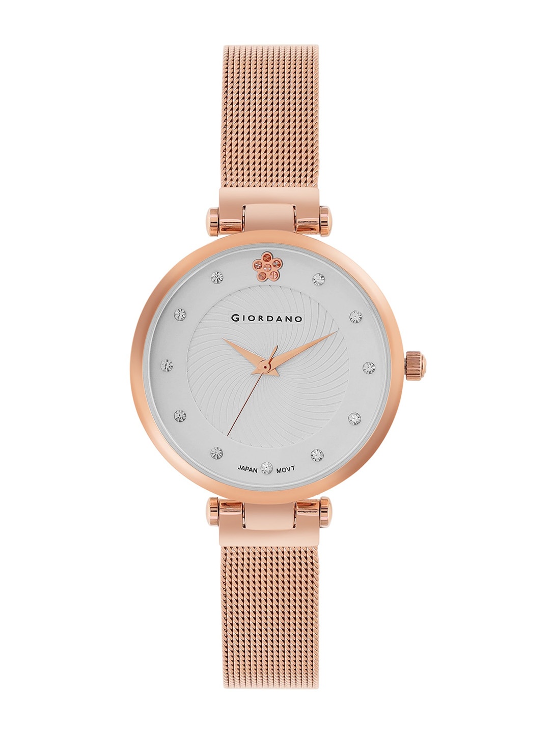 

GIORDANO Women Embellished Dial & Stainless Steel Straps Analogue Watch GZ-60074-22, Rose gold
