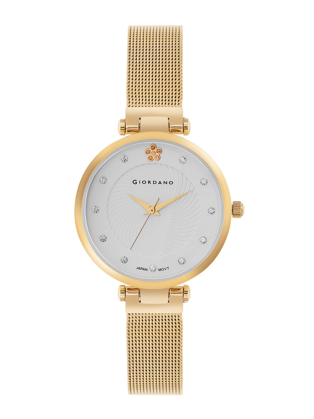 

GIORDANO Women Embellished Dial & Stainless Steel Straps Analogue Watch GZ-60074-11, Gold