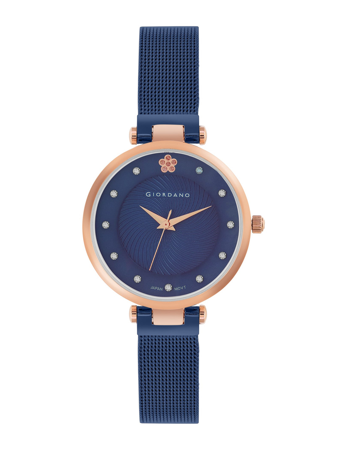 

GIORDANO Women Embellished Dial & Stainless Steel Straps Analogue Watch GZ-60074-33, Blue