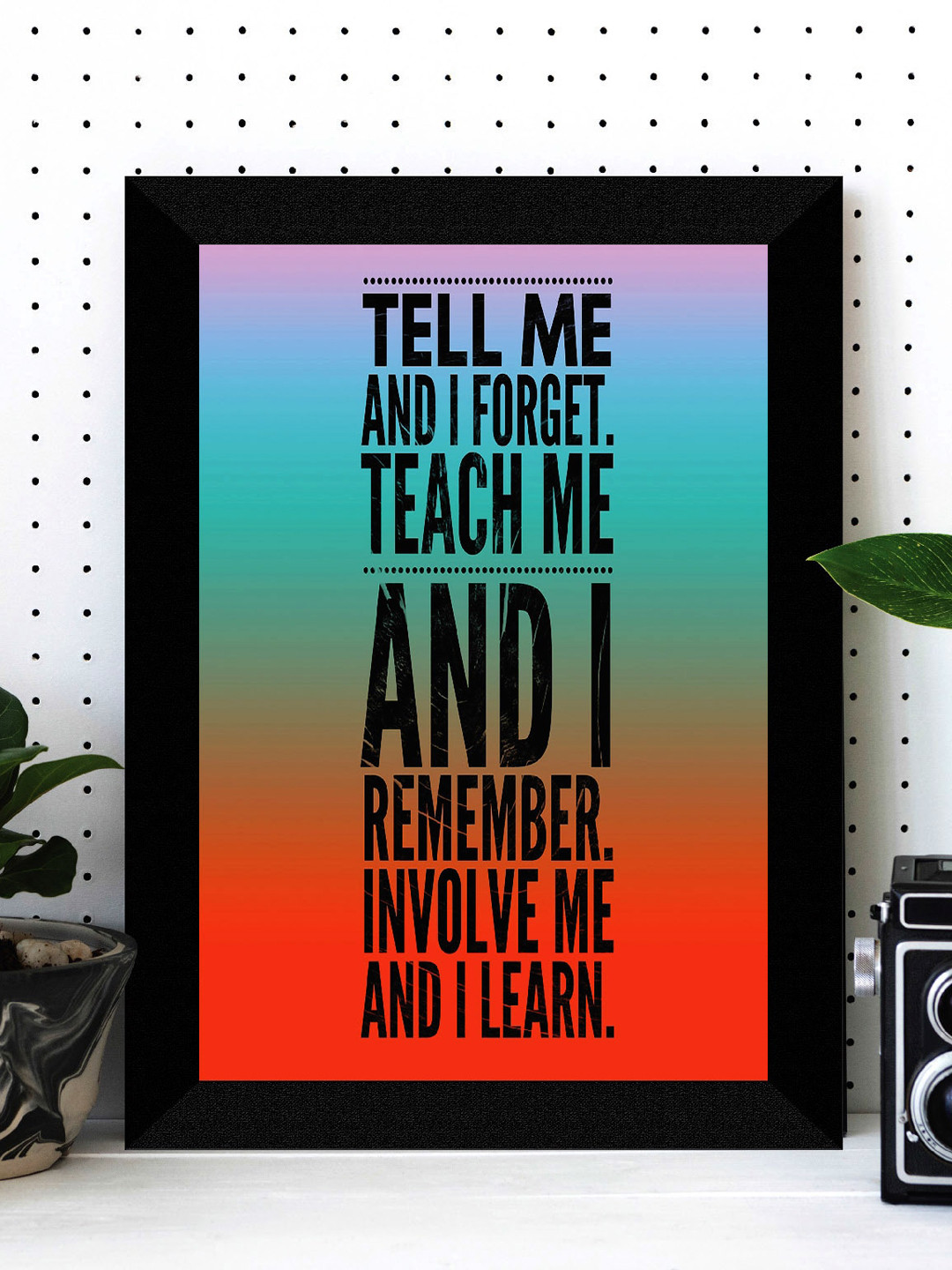 

SAF Black & Orange Colored Motivational Quotes Painting Wall Art
