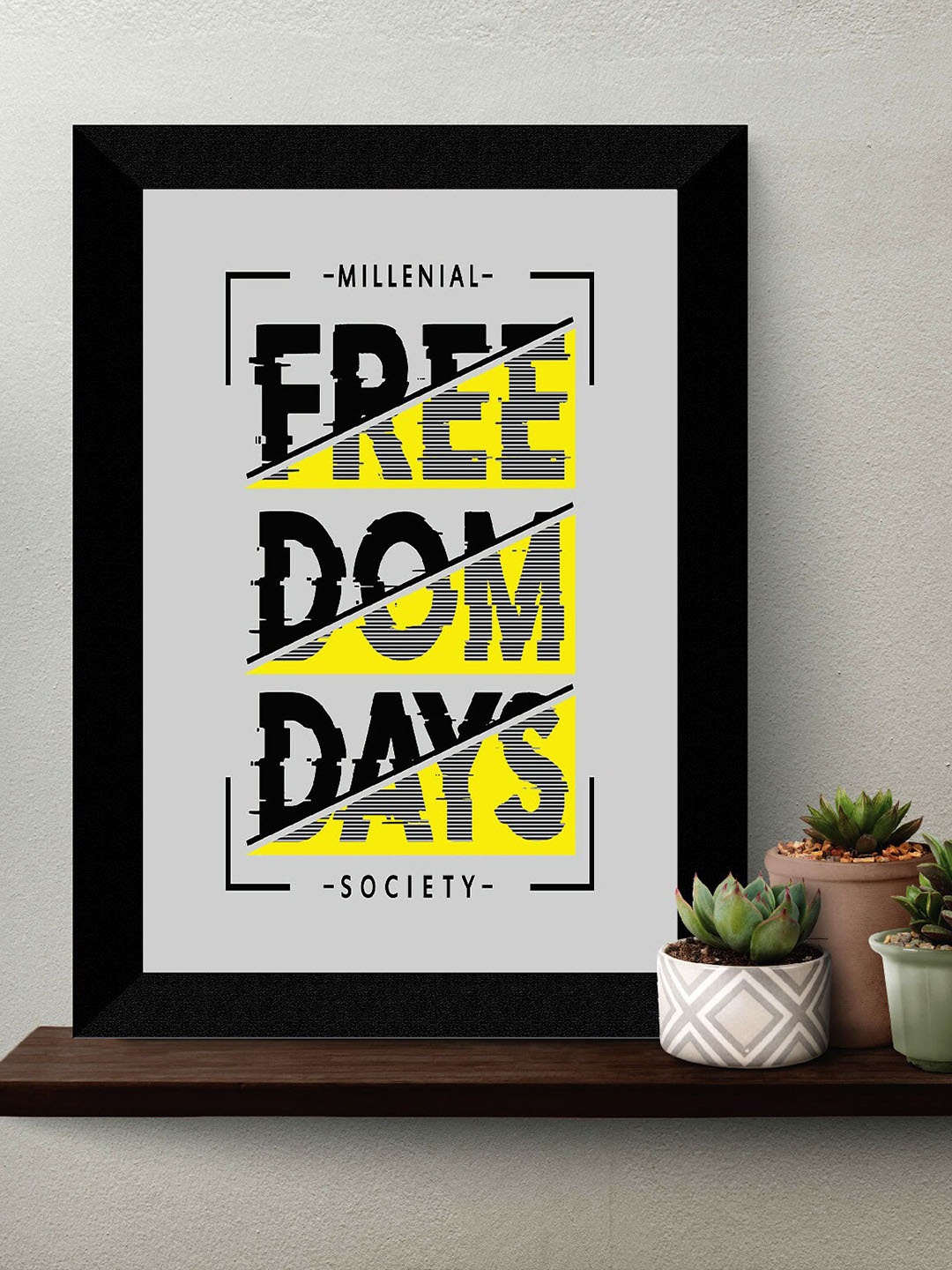 SAF Grey & Black Painting Wall Art