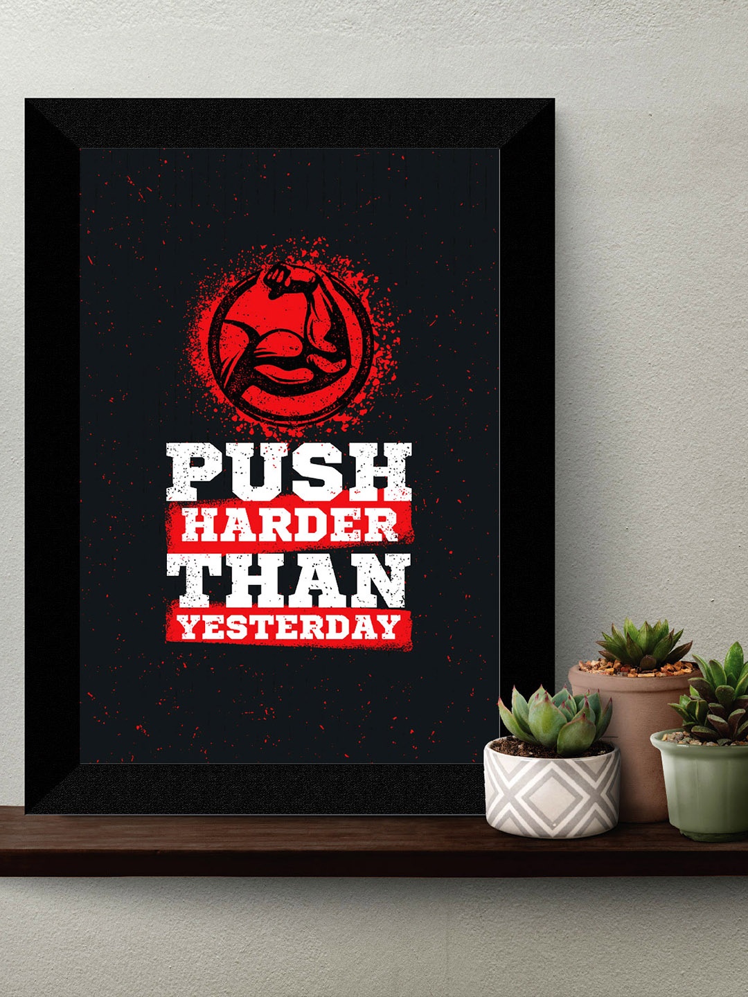 

SAF Black & Grey Motivational Quotes Painting Wall Art