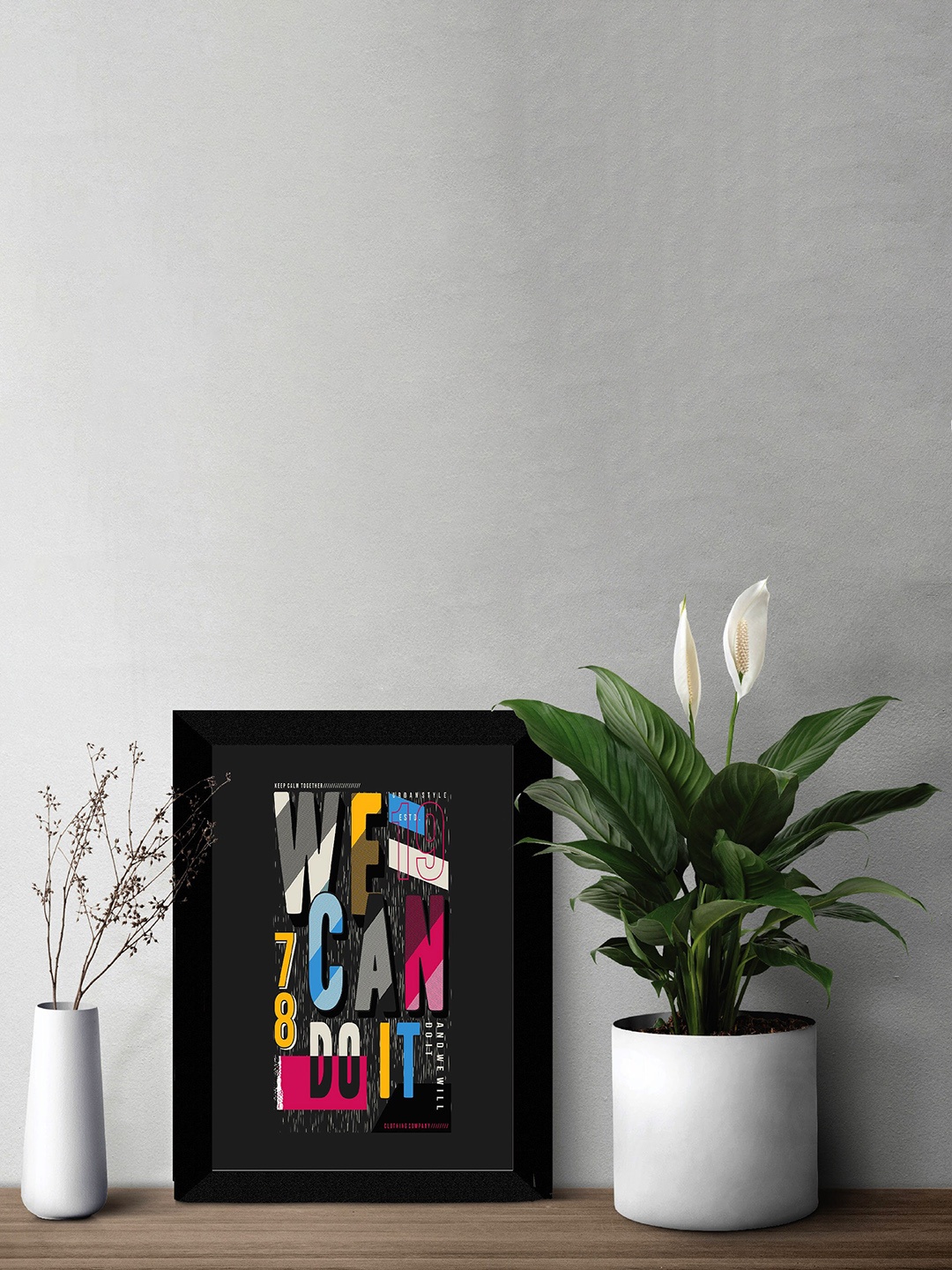 

SAF Grey & Pink Motivational Quotes Painting Wall Art