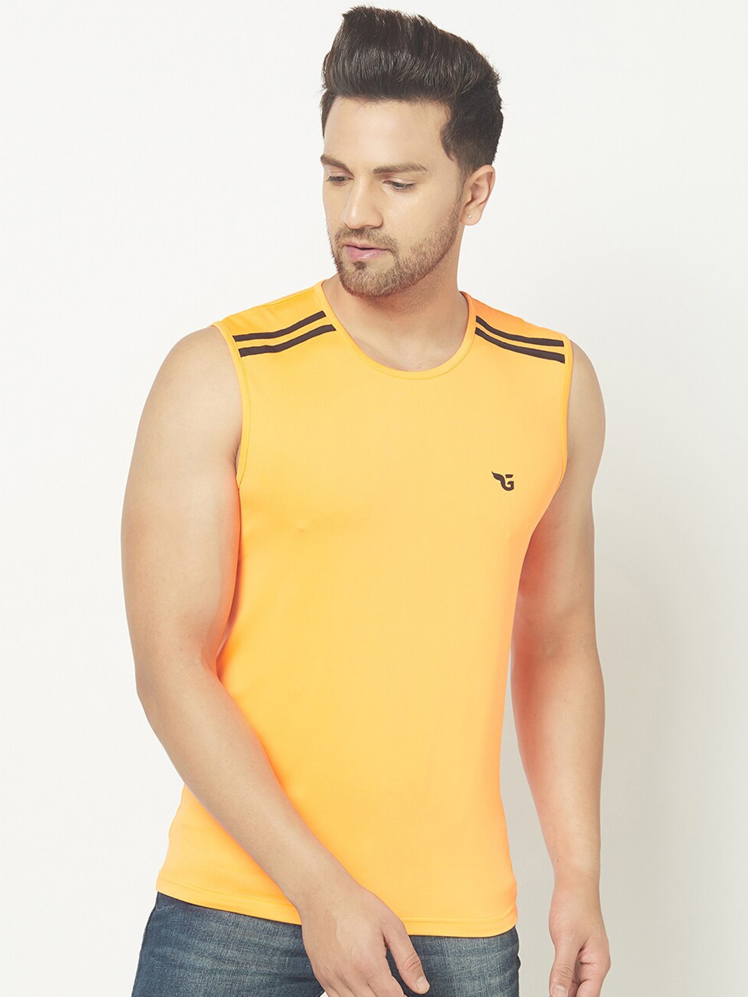 

GLITO Gym Innerwear Vests, Mustard