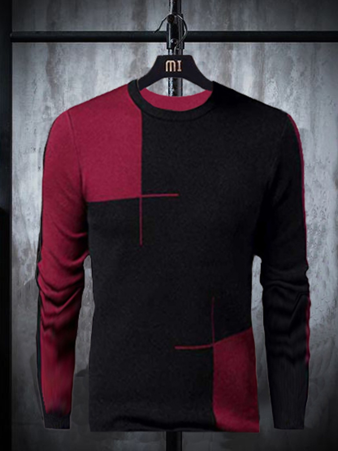 

Try This Colourblocked Cotton T-shirt, Red