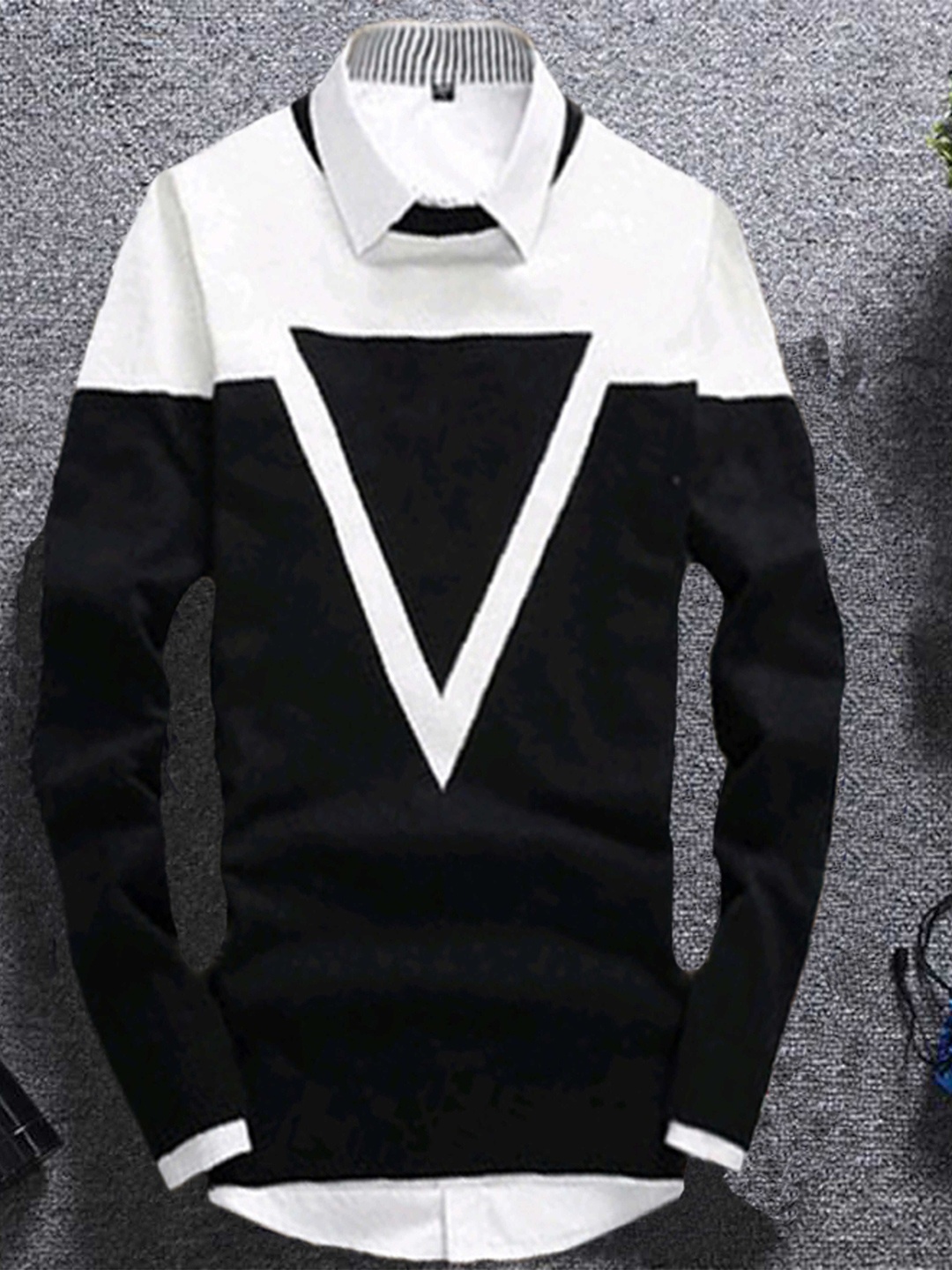 

Try This Colourblocked Cotton Pullover Sweatshirt, Black