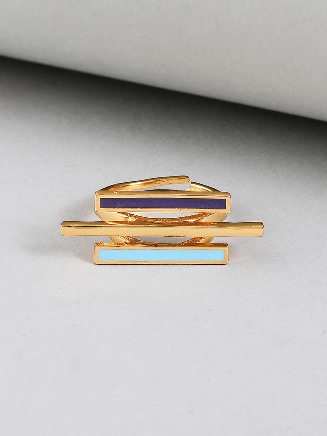 

Voylla Gold-Plated Enamelled Finger Ring