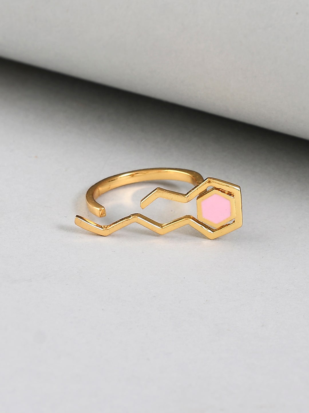 

Voylla Gold-Plated Adjustable FingerRing