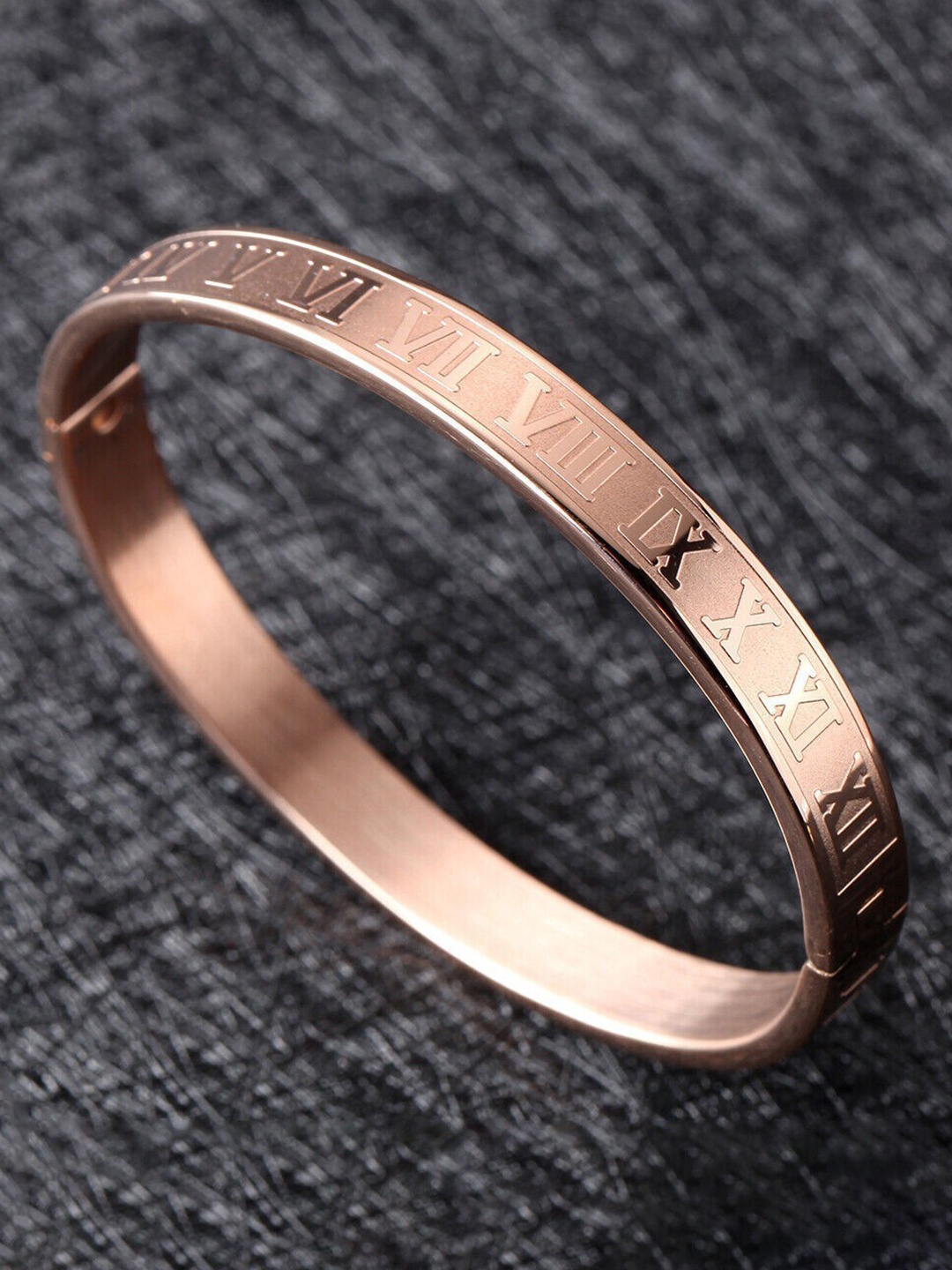 

MYKI Women Rose Gold-Plated Cubic Zirconia Bracelet