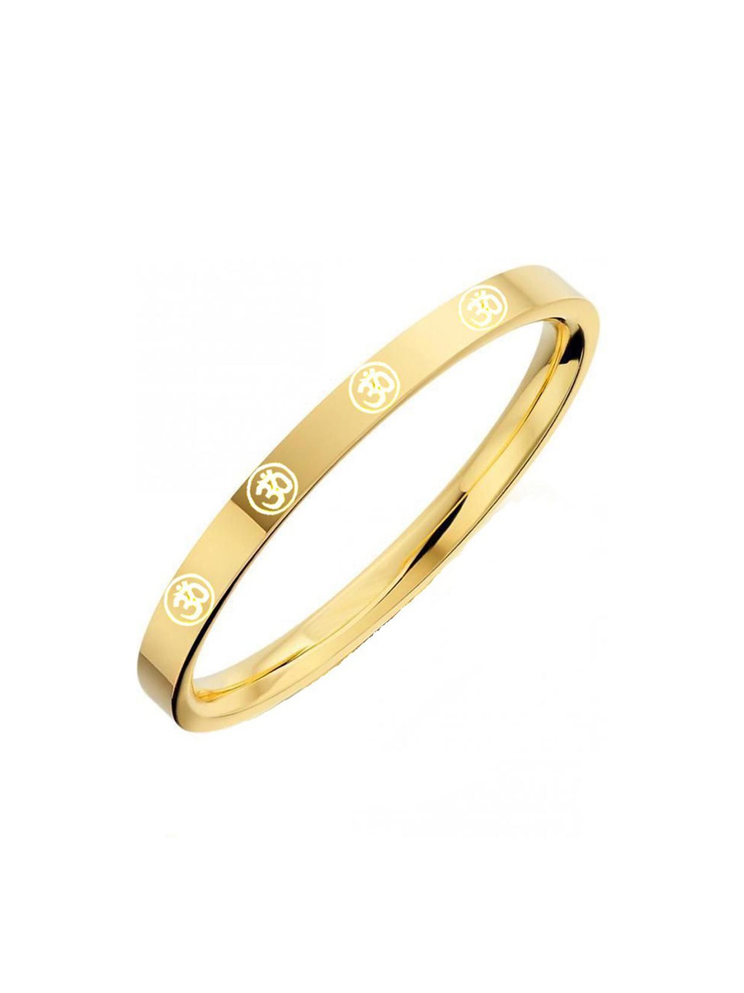 

MYKI Gold-Plated Enamelled Kada Bracelet