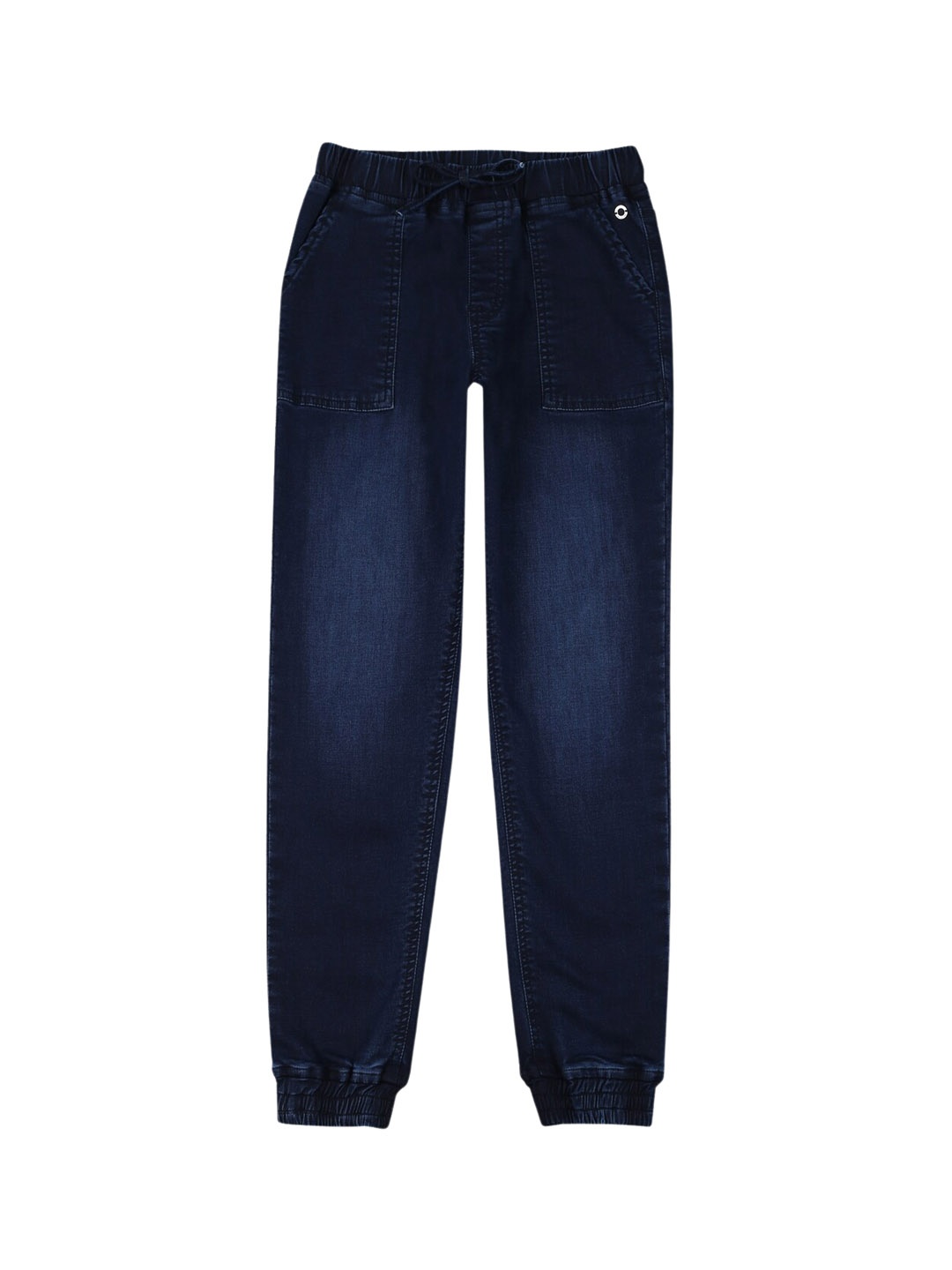 

Gini and Jony Girls Clean Look Mid-Rise Denim Jogger, Navy blue