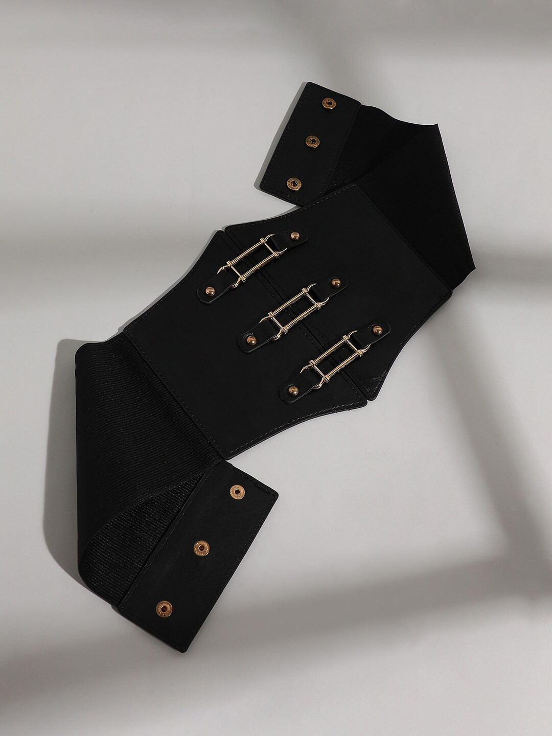 

HAUTE SAUCE by Campus Sutra Women Wide PU Belt, Black
