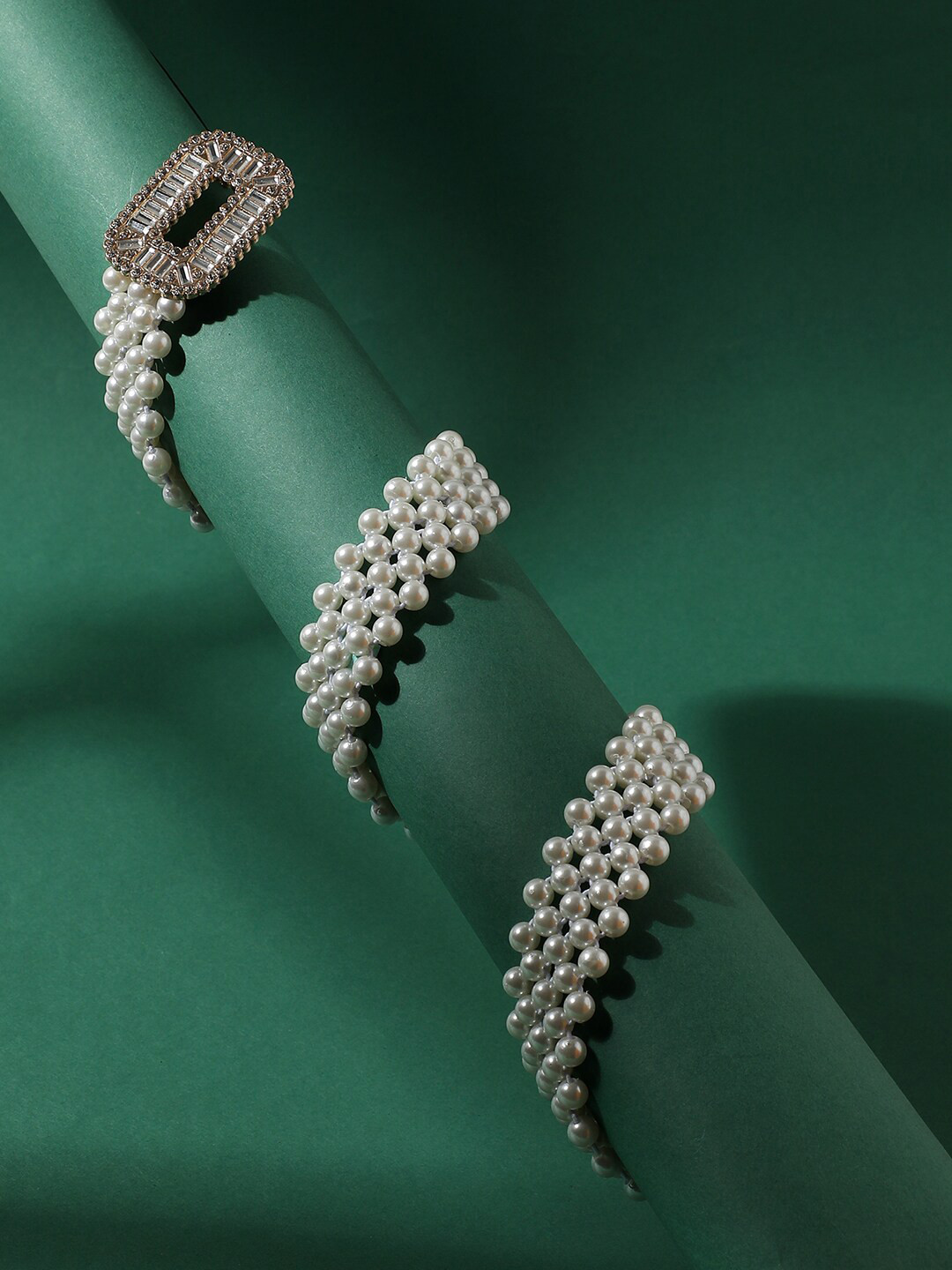 

HAUTE SAUCE by Campus Sutra Women White Embellished Belt
