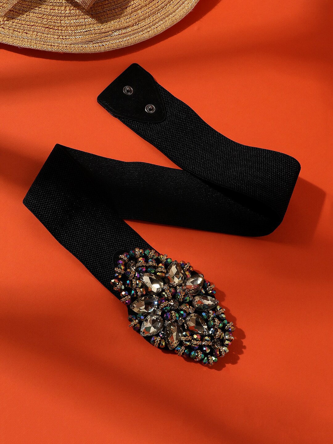 

HAUTE SAUCE by Campus Sutra Women Embellished PU Belt, Black