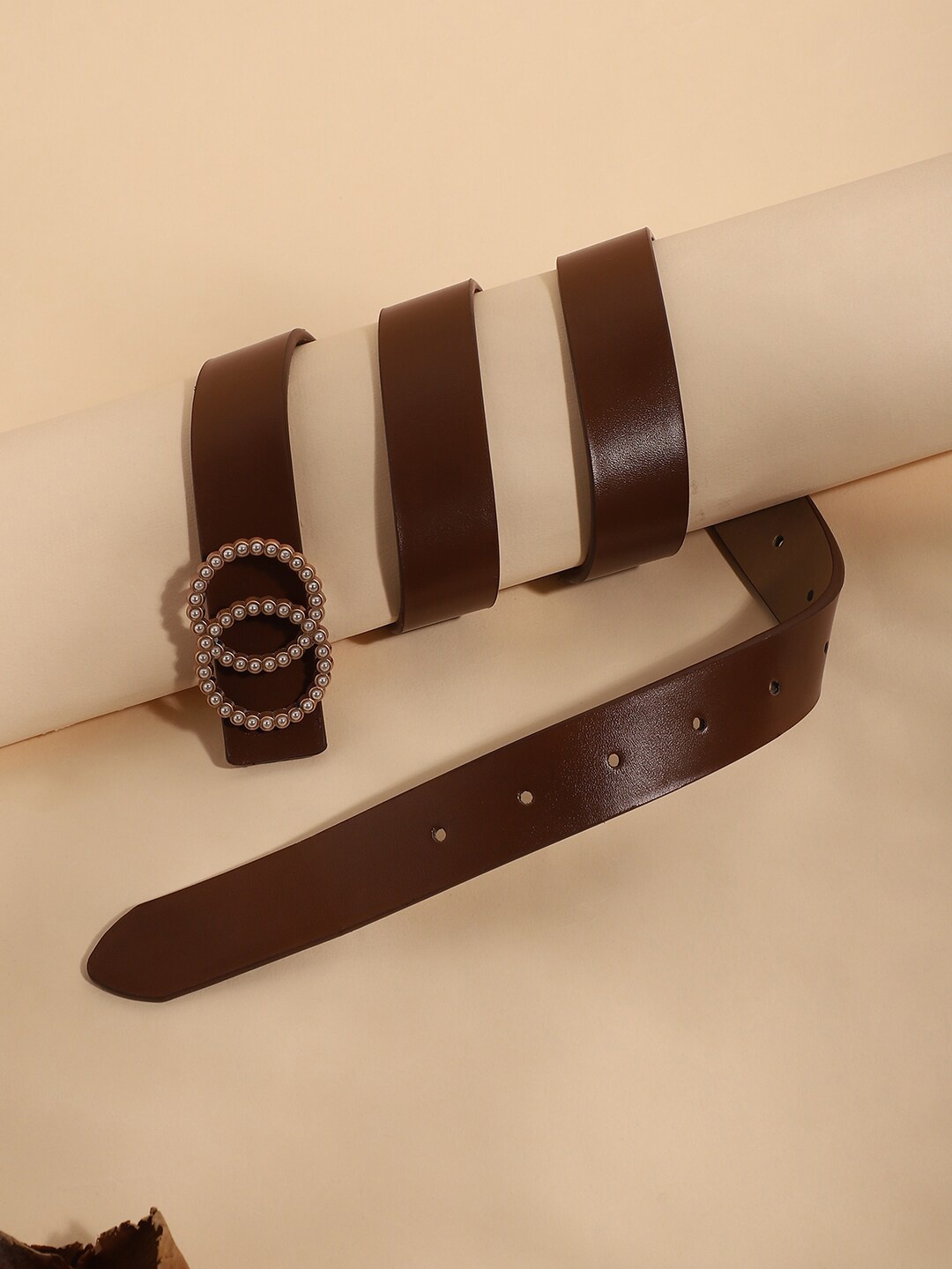 

HAUTE SAUCE by Campus Sutra Women Slim Casual Belt, Brown