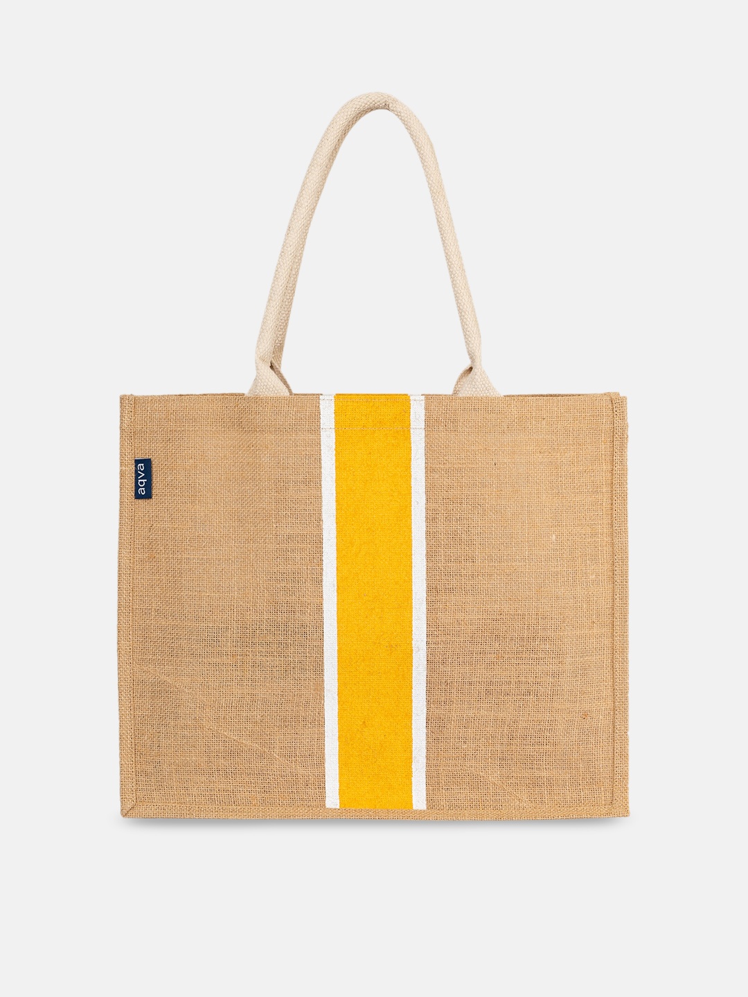

AQVA Striped Shopper Tote Bag, Beige