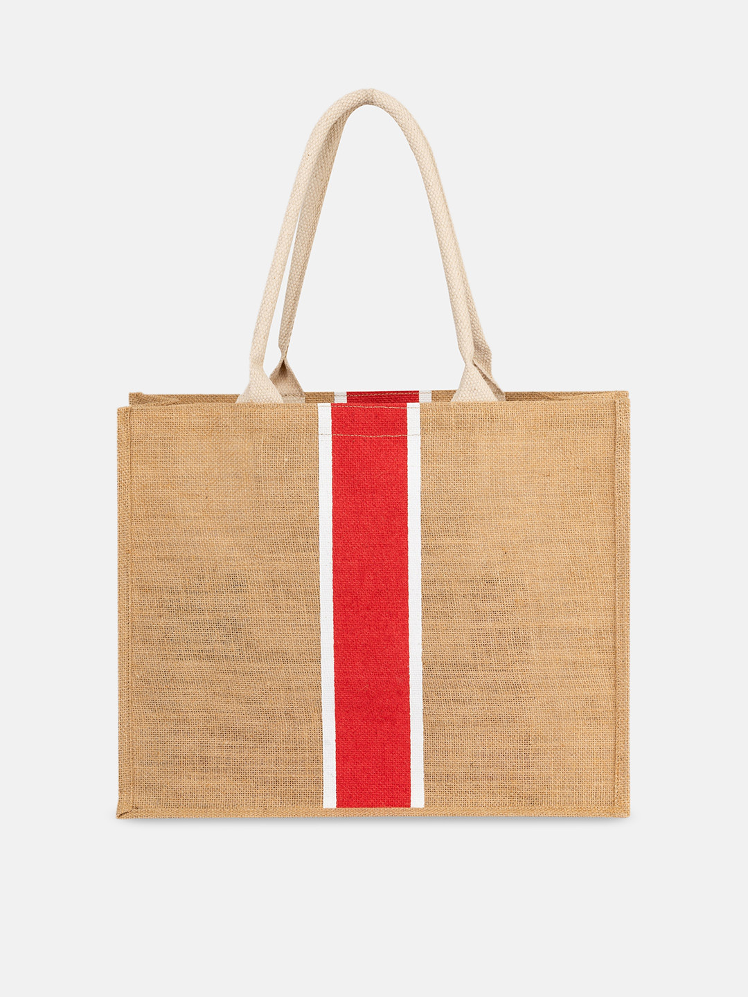 

AQVA Striped Shopper Tote Bag, Beige