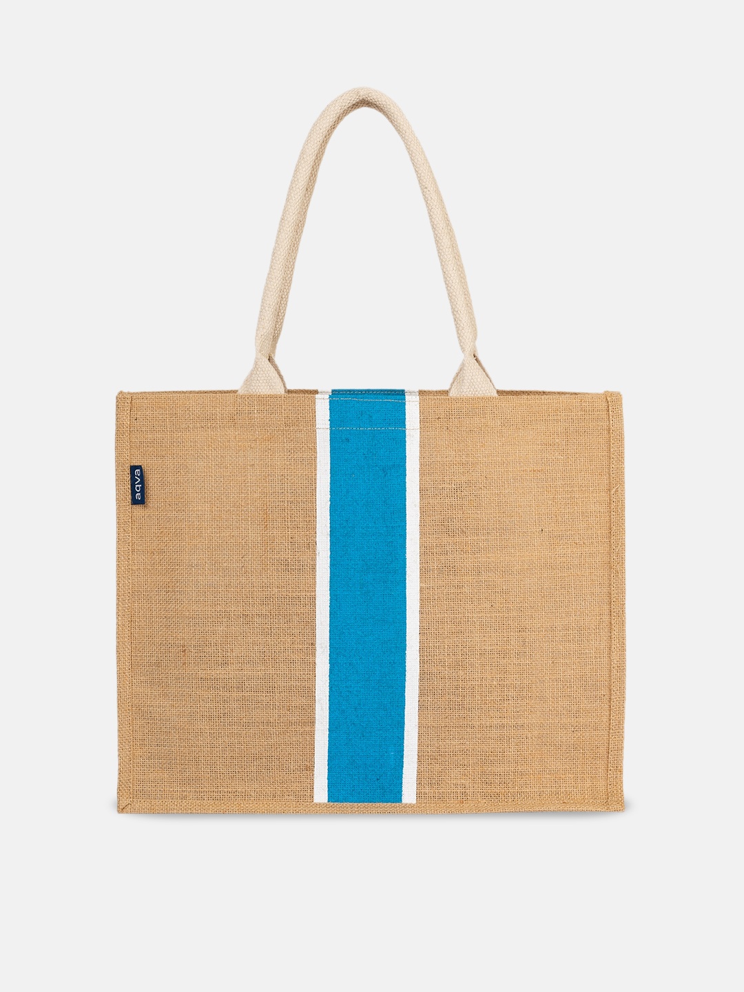 

AQVA Striped Shopper Tote Bag, Beige