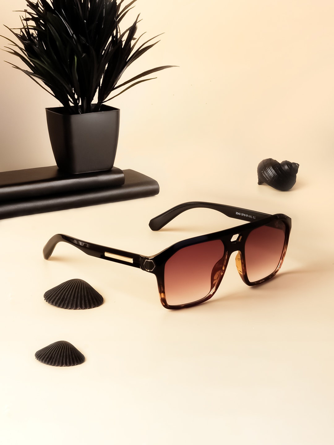 

Voyage Women Square Lens UV Protected Sunglasses, Brown