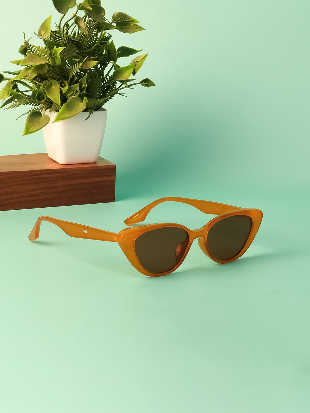 

Voyage Women Cateye UV Protected Lens Sunglasses, Brown