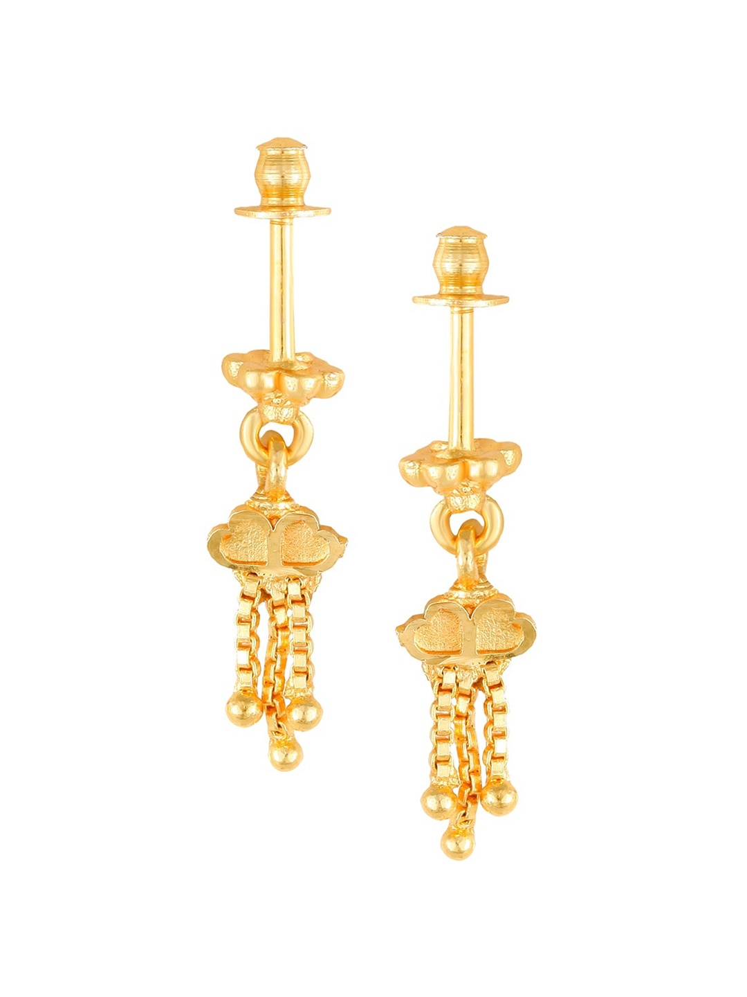 

Vighnaharta Gold-Plated Classic Drop Earrings