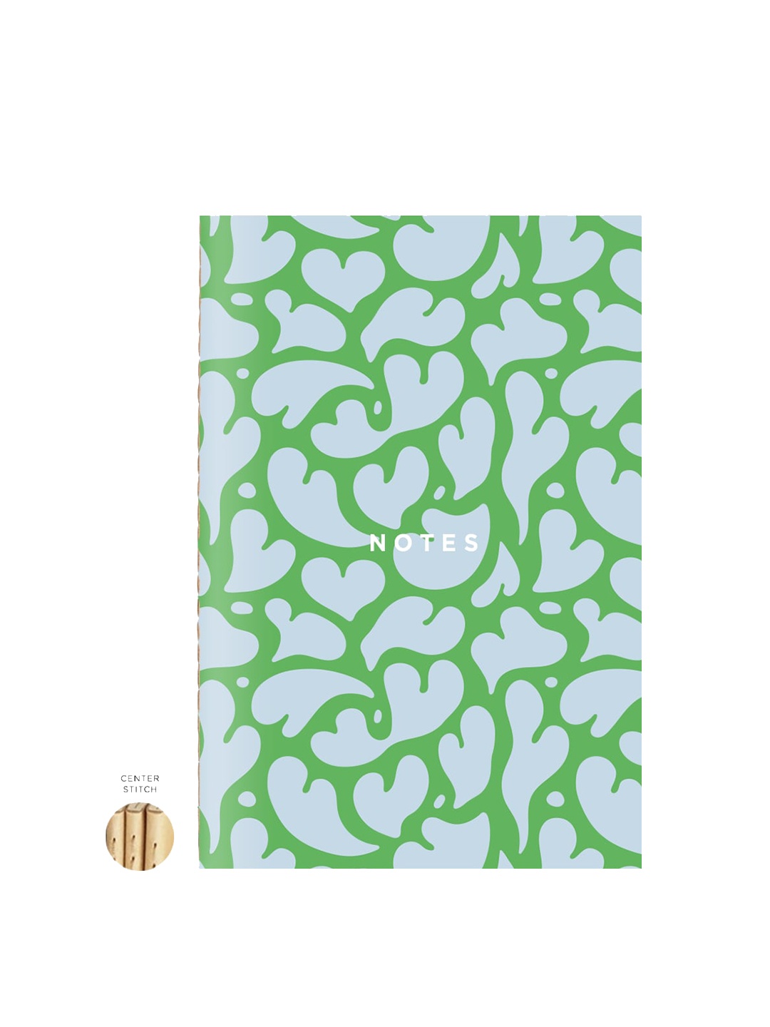 

The Art People Printed Stitched Notebook, Green