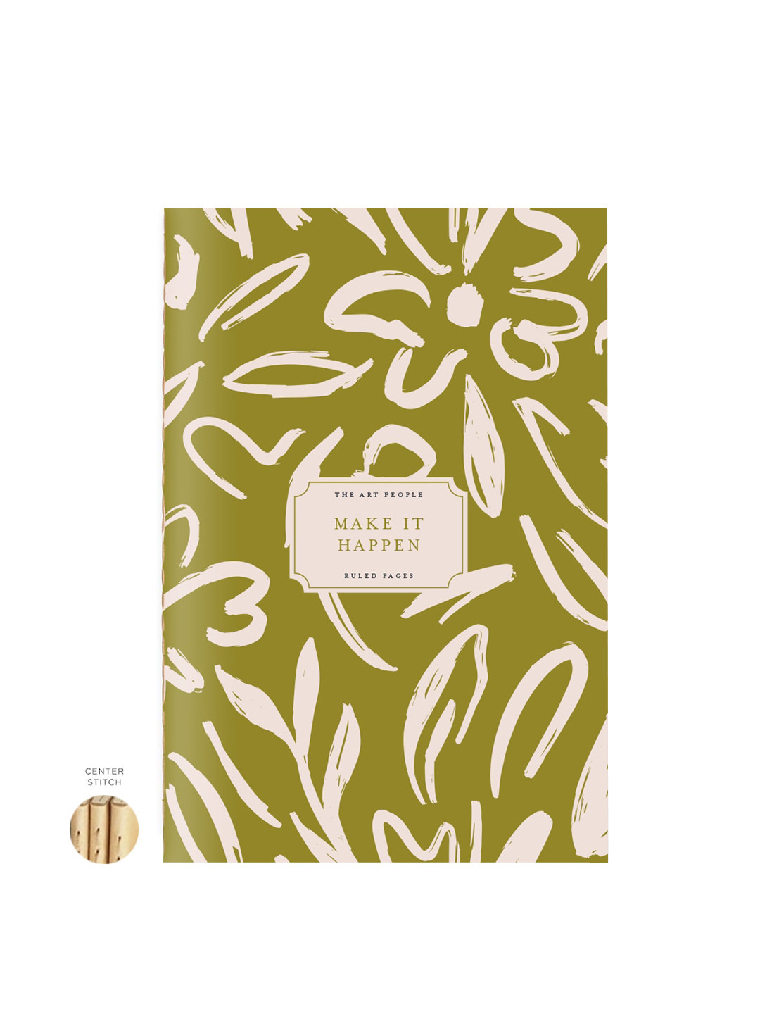 

The Art People Printed Stitched Notebook, Green
