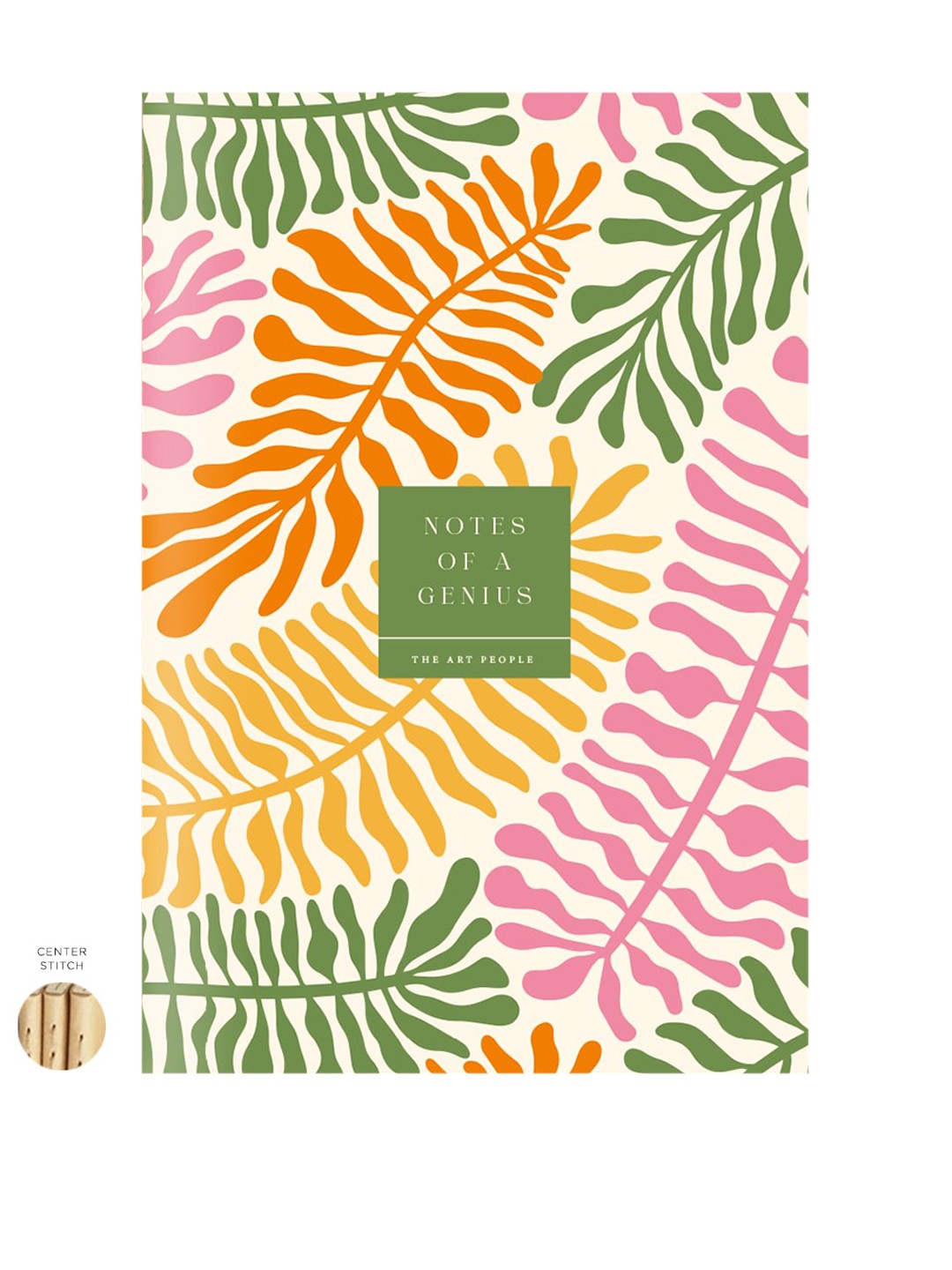 

The Art People Printed Stitched Notebook, Green