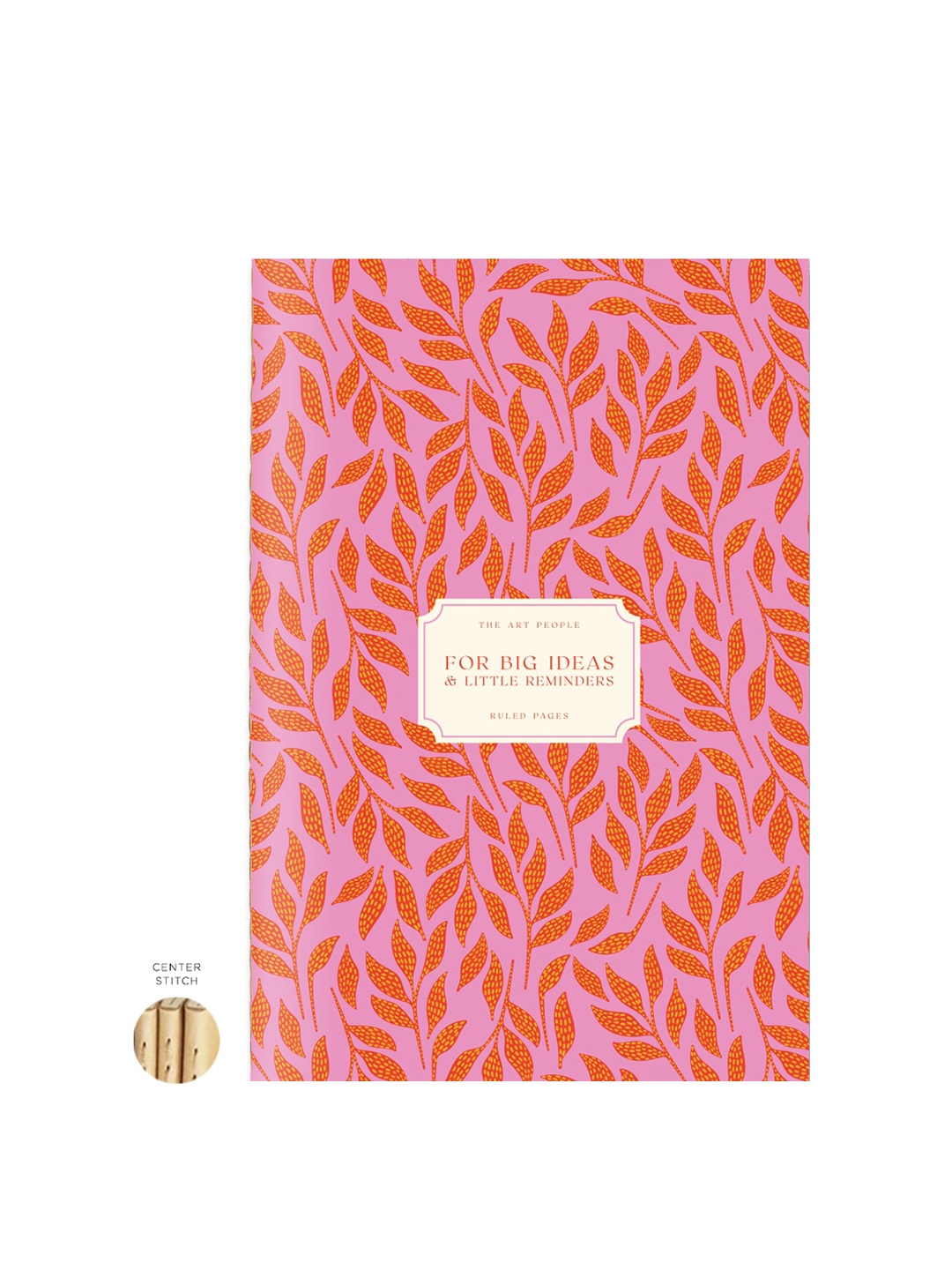 

The Art People Big ideas Printed Stitched Notebook, Pink