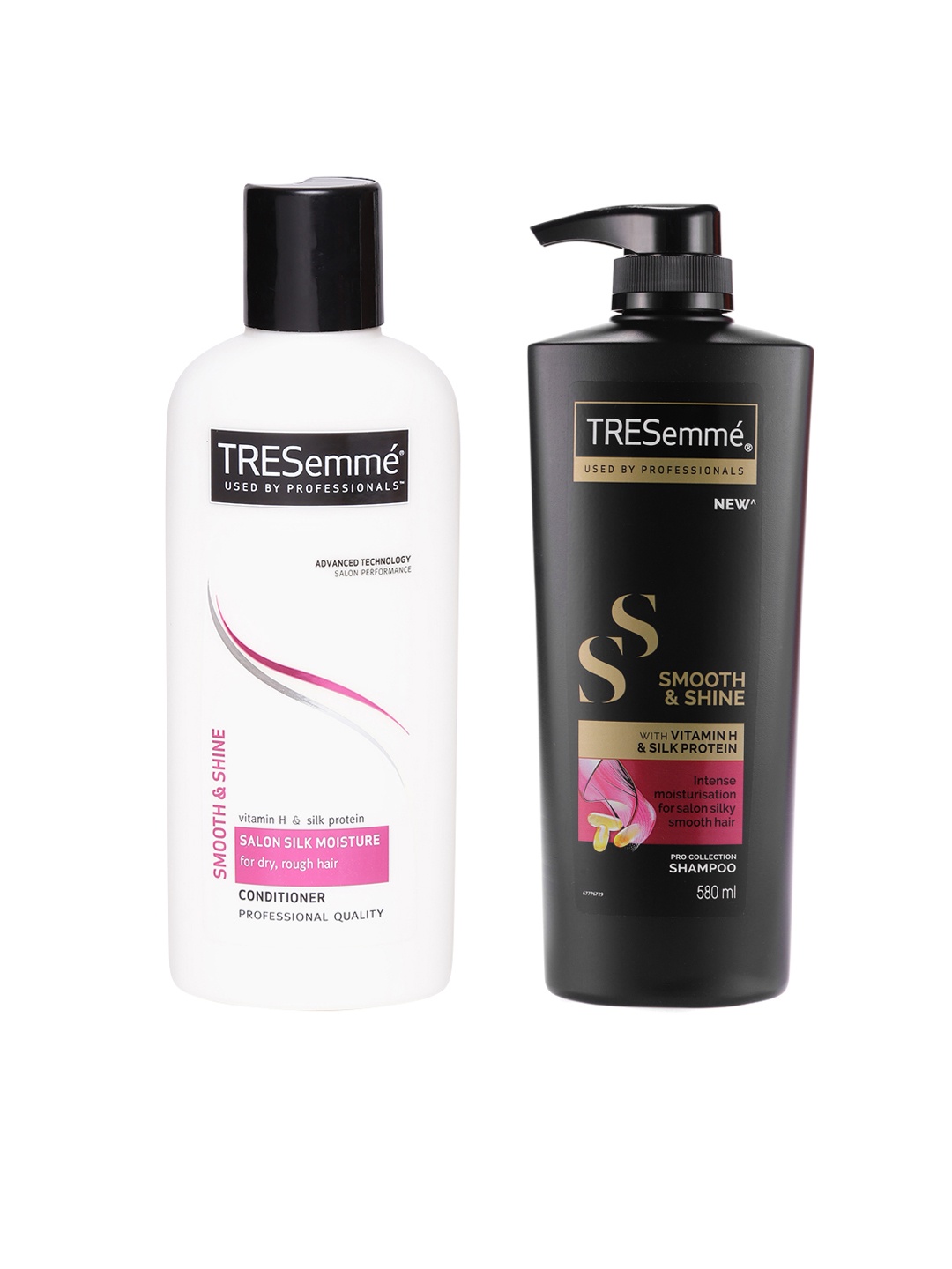 

TRESemme Set of Smooth & Shine Shampoo 580ml & Conditioner 190ml, Black