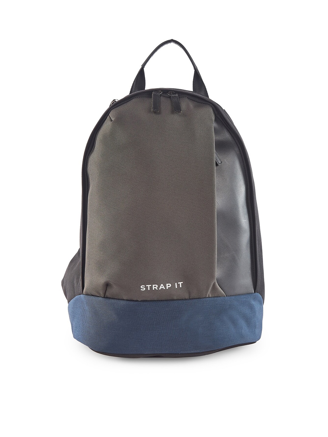 

STRAP IT Contrast Detail Backpack with Reflective Strip, Blue