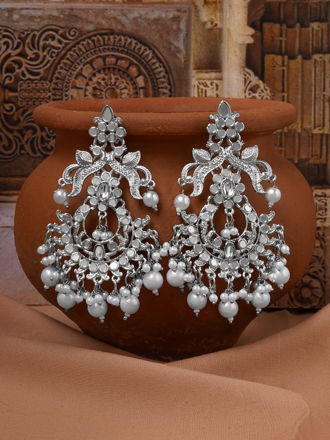 

TEEJH Crescent Shaped Drop Earrings, Gold