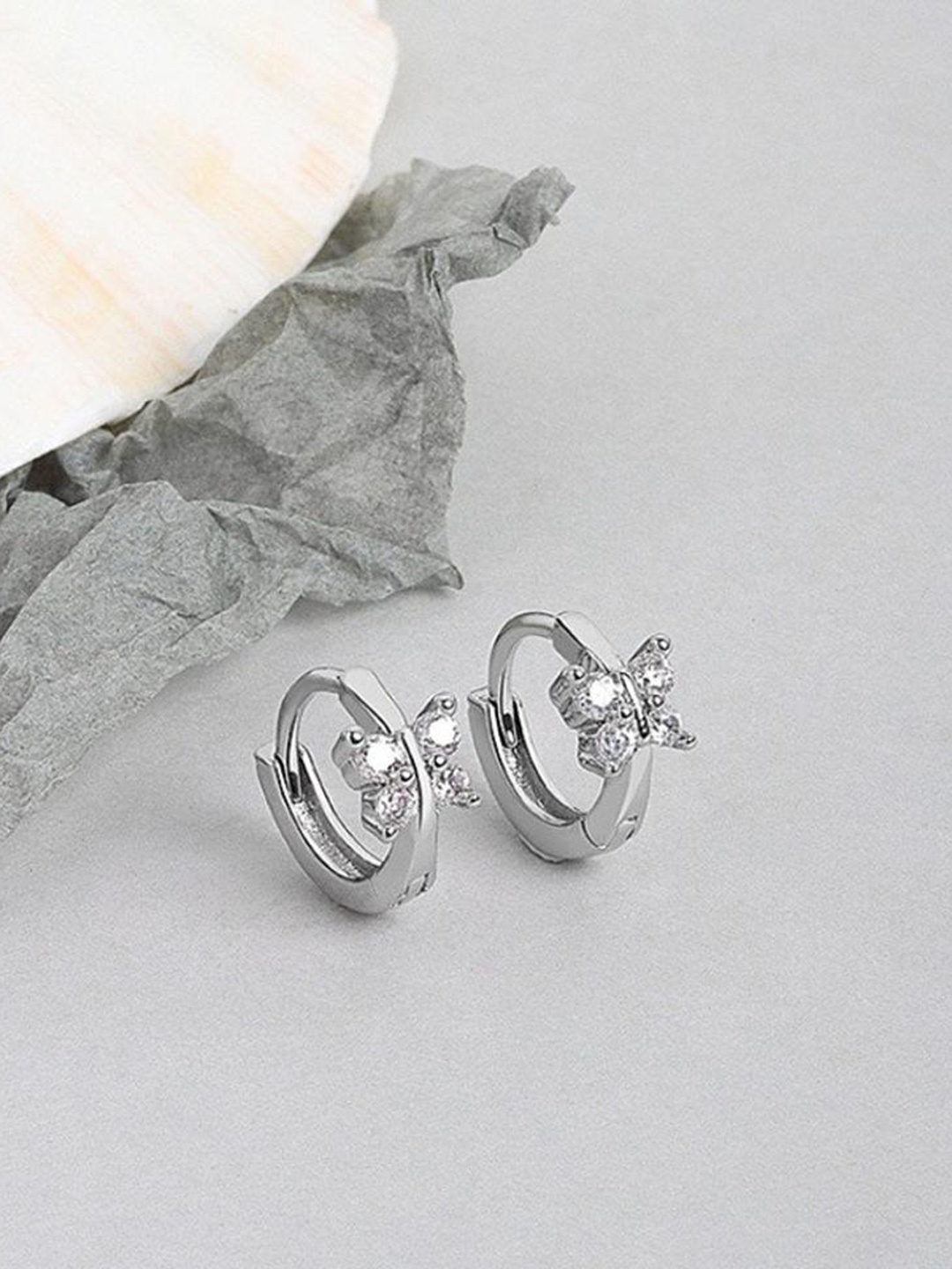 

MYKI Silver-Plated Circular Hoop Earrings