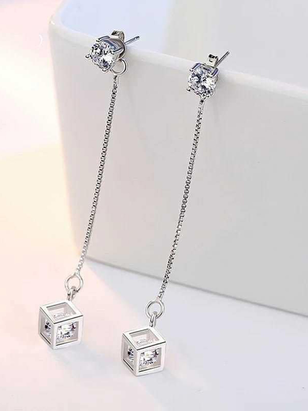

MYKI Silver-Plated Contemporary Ear Cuff Earrings
