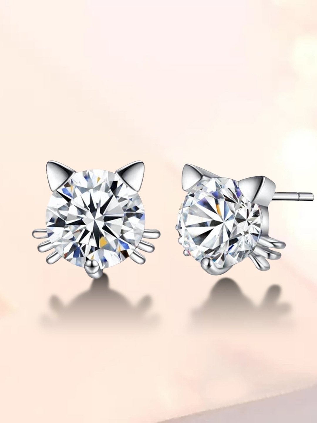 

MYKI Set of 3 Silver-Plated Contemporary Studs Earrings