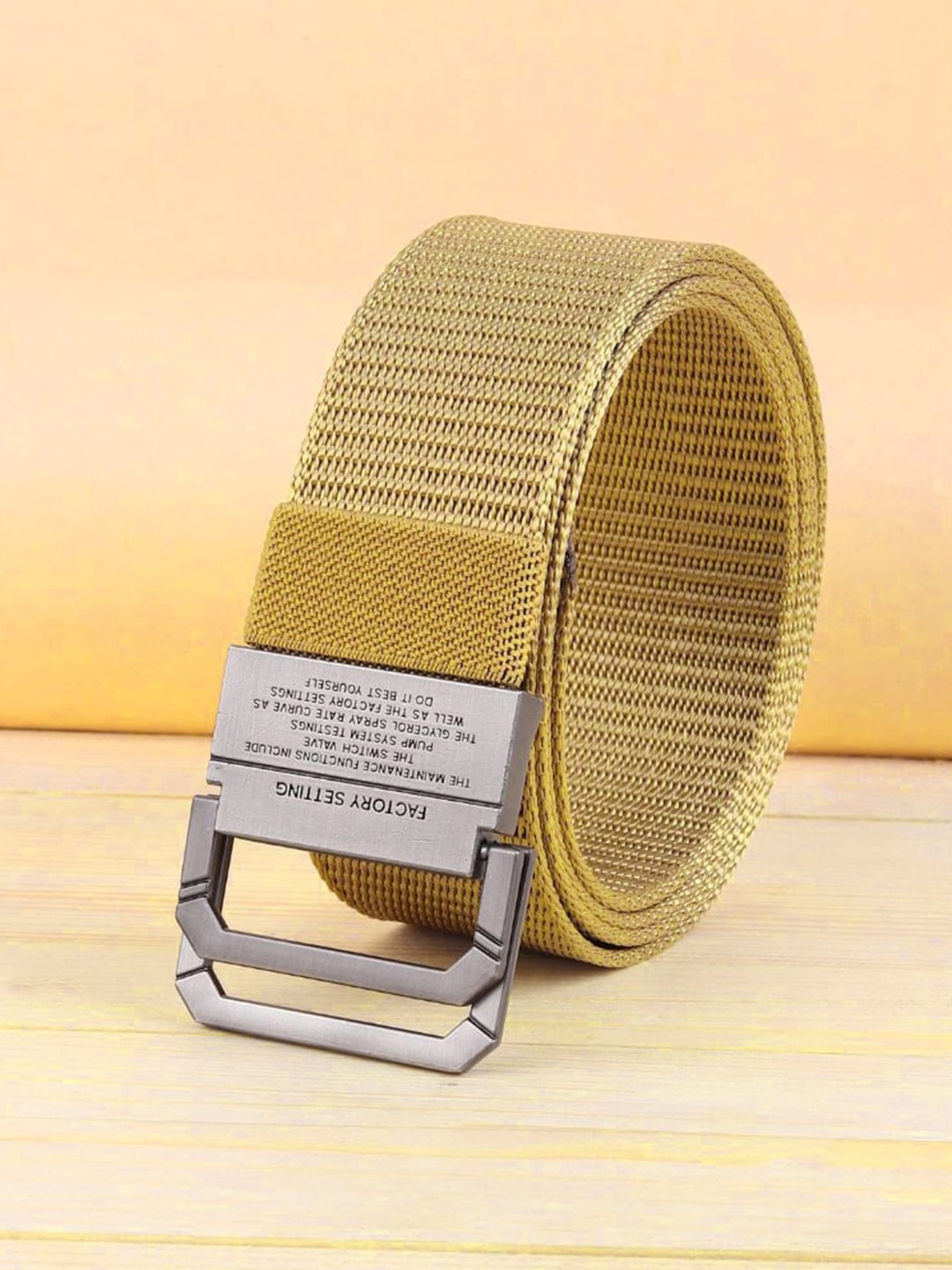 

Roadster Men Wide Canvas Belt, Tan