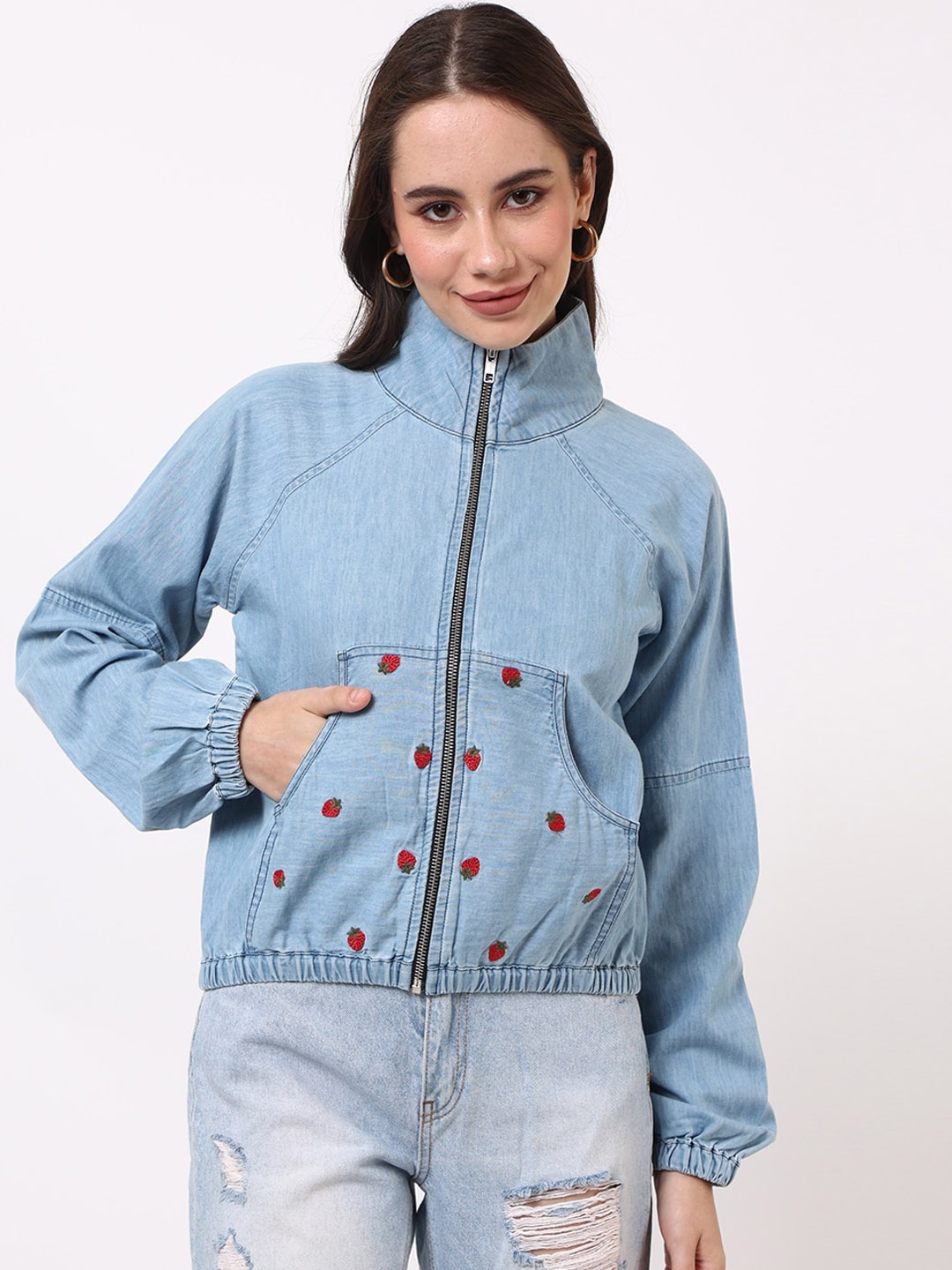 

UNTUNG Cotton Denim Jacket, Blue