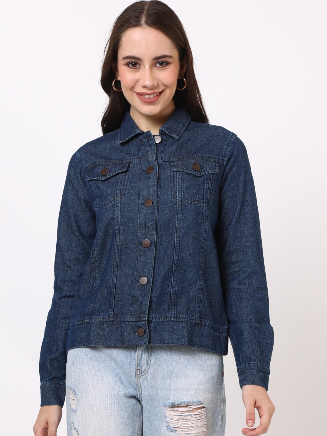 

UNTUNG Cotton Denim Jacket, Blue