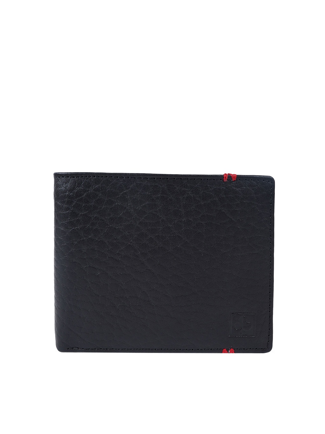 

CIMONI Men Textured Leather Short Two Fold Wallet, Black