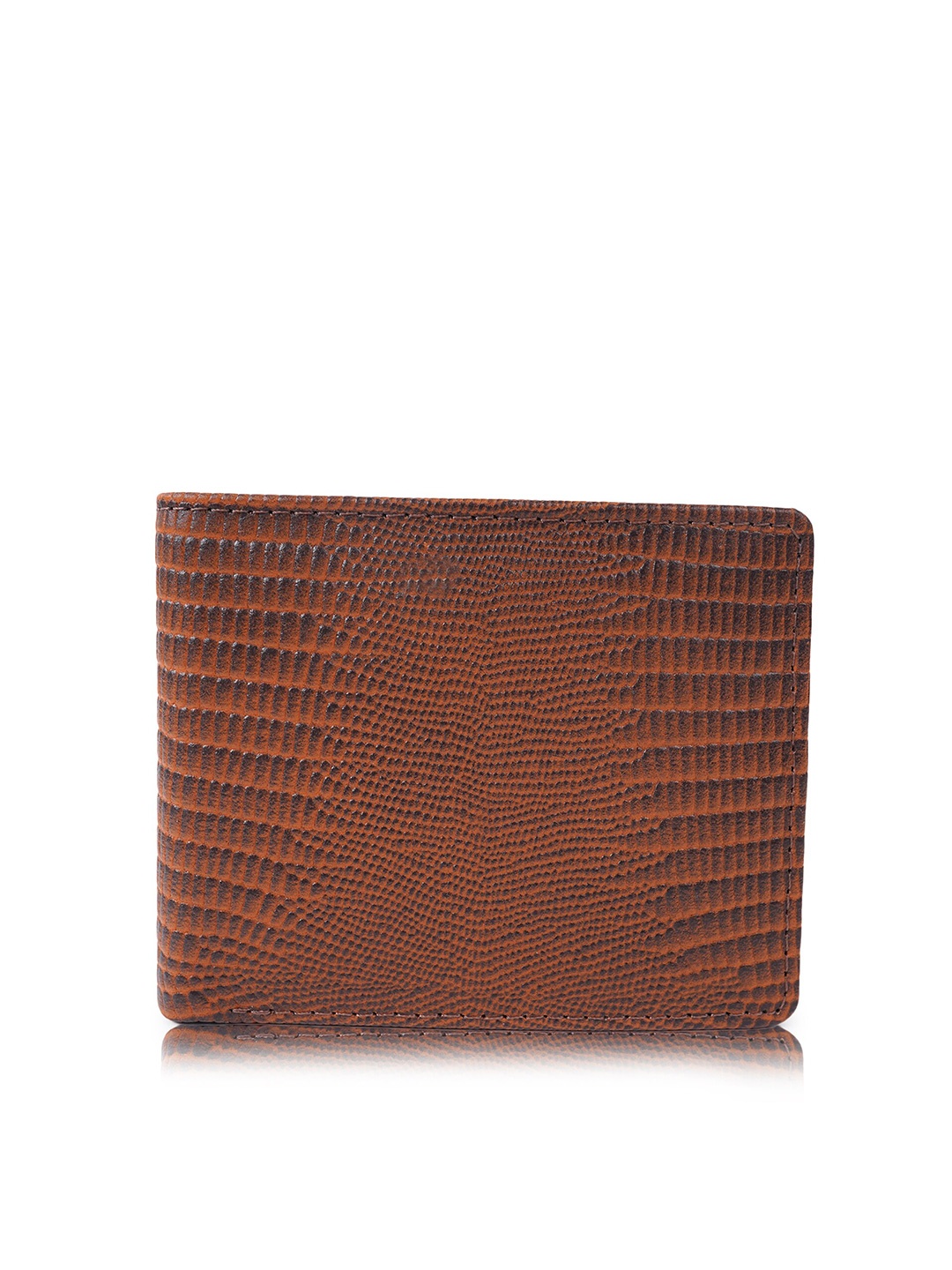 

CIMONI Textured Leather Short Two Fold Wallet, Brown