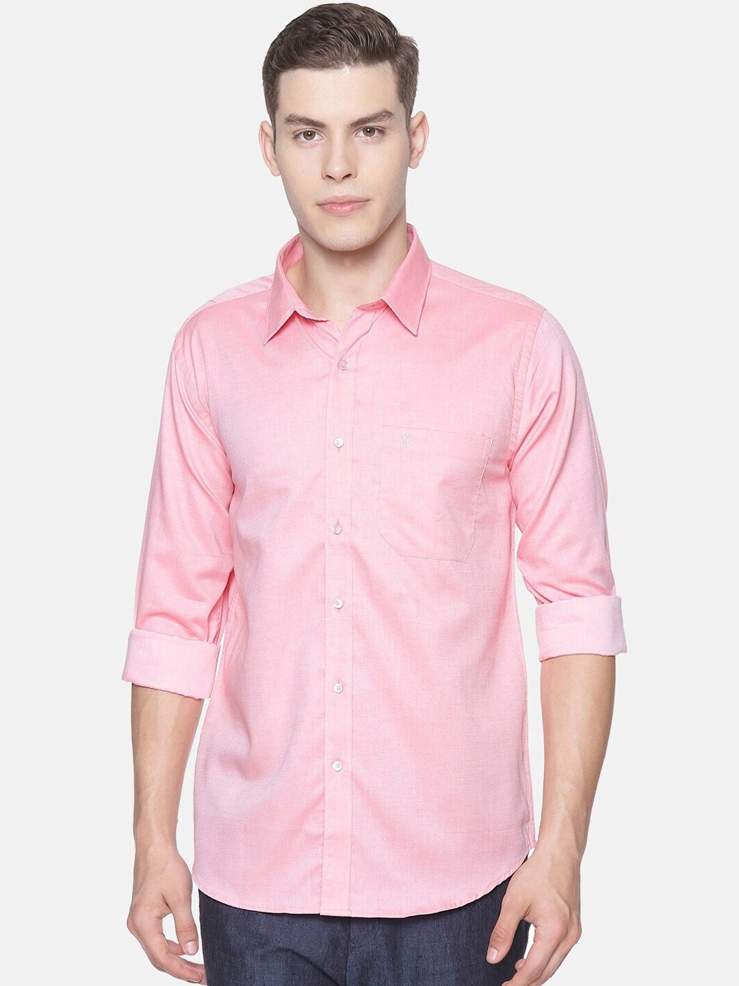 

Ramraj Original Spread Collar Pure Cotton Shirt, Pink