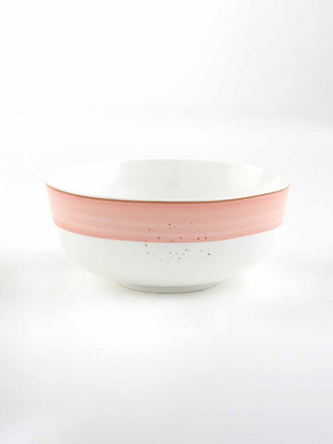 

Home Centre Colour Refresh Pink & White Colourblocked Stoneware Cereal Bowl